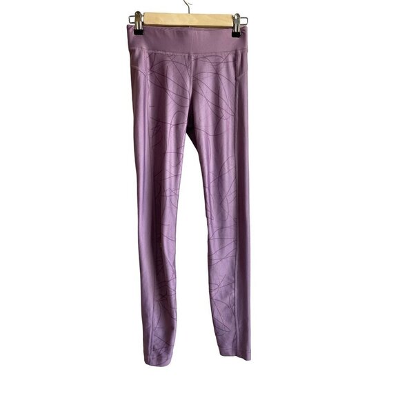 Under Armour Purple Pink Compression Full Length Athletic Leggings Size Small - Picture 1 of 8